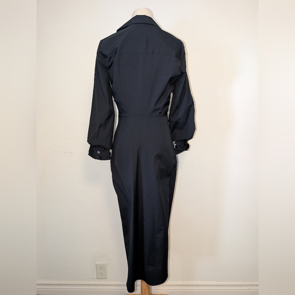 Veronica Beard Afton Black Wrap Dress - Picture 5 of 13